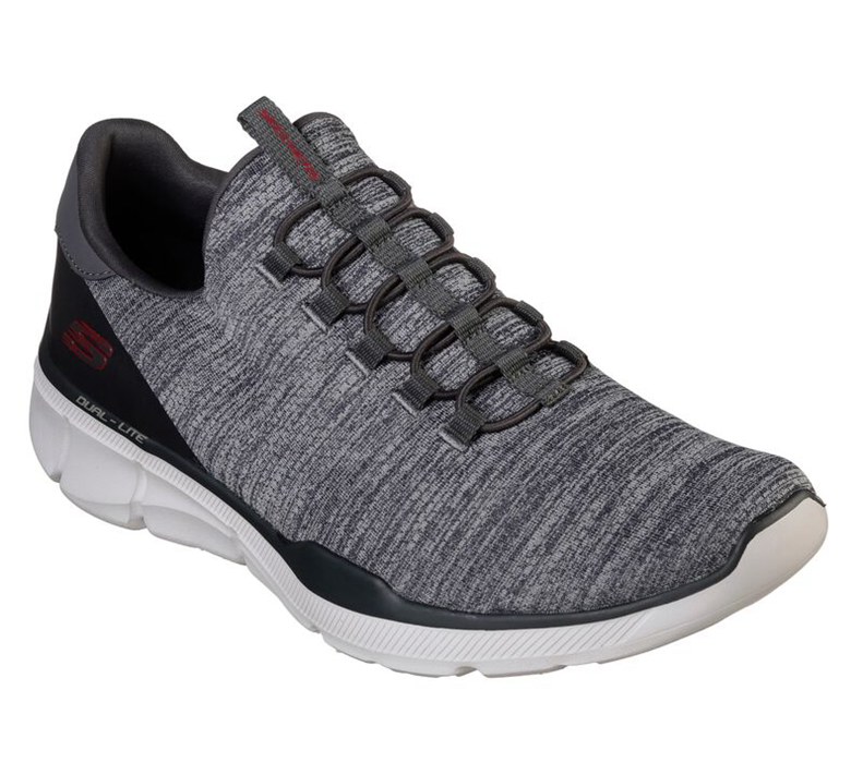 Skechers Herr Mörk Grå Slip On - Relaxed Fit: Equalizer 3.0 - Emrick - Sverige (UOHYM-5489)